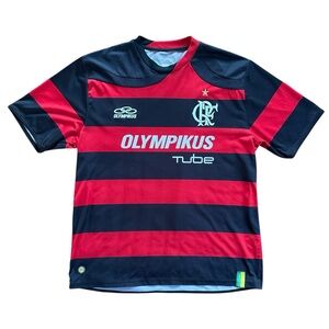 Men's Red & Black Striped Jersey